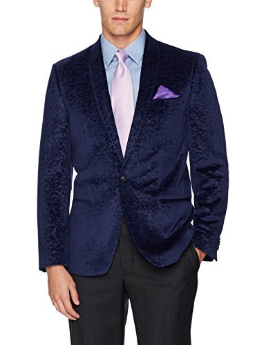 Ben Sherman Men's Two Button Slim Fit Paisley Sportcoat