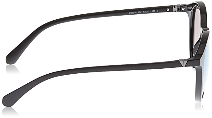 GUESS Gradient Round Men's Sunglasses - (GUS69165201XSG|52|Smoke Gradient-Blue FM Color Lens) - Image 3