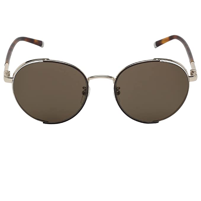 Calvin Klein Solid Round Unisex Sunglasses - ( Ck 1241K 201 56 S |56| Brown Color Lens ) - Image 2