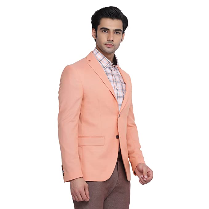 blackberrys Men's Casual Notch Lapel Slim Fit Blazer-EJ-DO-CYAN2 - Image 2