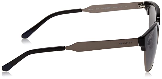 GANT Polarized Browline/Clubmaster Unisex Sunglasses - (GA7047 01D|54|Grey Color Lens) - Image 3