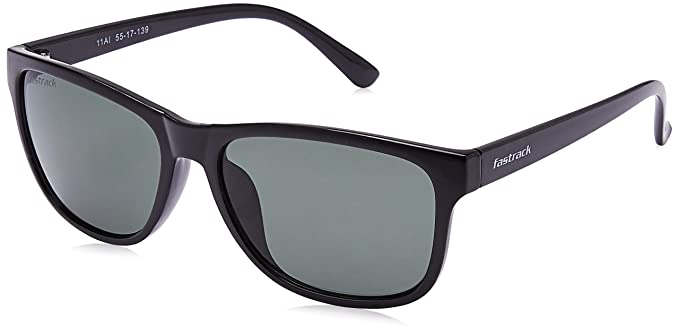 Fastrack Men Square Black Sunglasses-Pack of 1