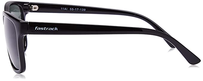 Fastrack Men Square Black Sunglasses-Pack of 1 - Image 3