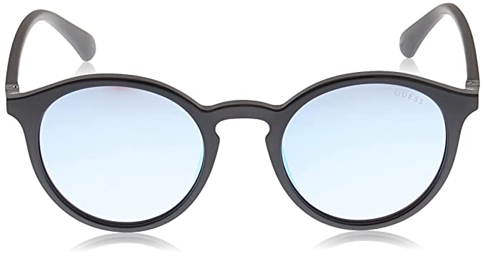 GUESS Gradient Round Men's Sunglasses - (GUS69165201XSG|52|Smoke Gradient-Blue FM Color Lens) - Image 2