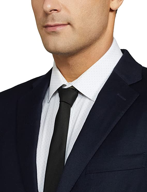 Raymond Wool Men's Full Sleeve Contemporary FIT Dark Blue Formal Suit - Image 3